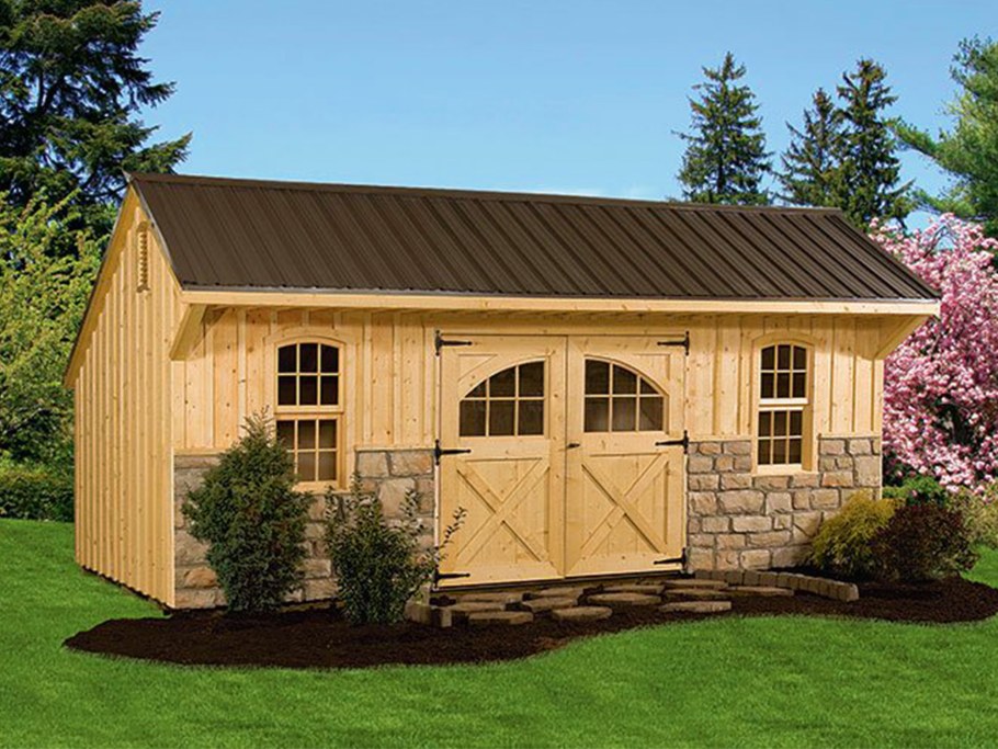 Хозблок с дровником проекты