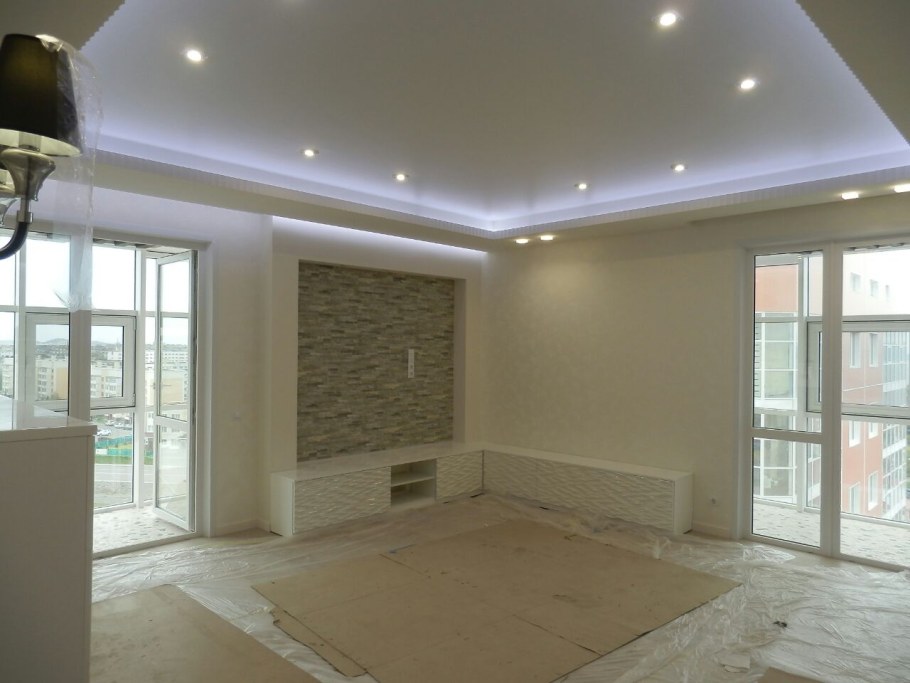 Натяжные потолки под ключ