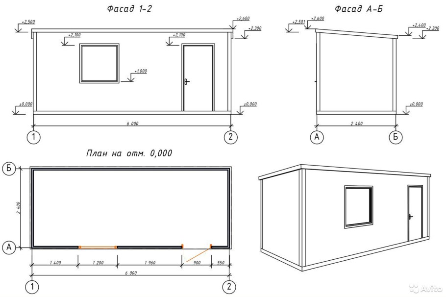 Баня с односкатной крышей проекты 4х6