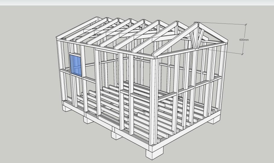 Хозблок с туалетом и душем для дачи чертежи