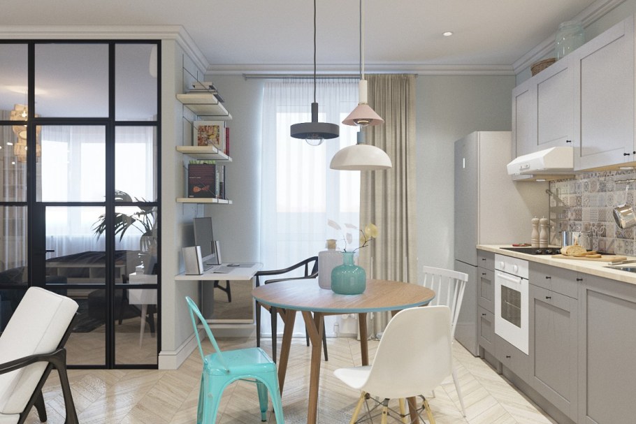 Дизайн из двушки в трешку