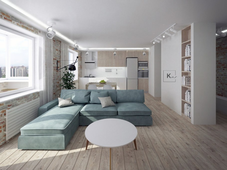 Визуализации интерьера Скандинавский