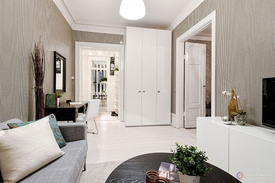 Интерьер квартиры 42 кв.м двухкомнатная