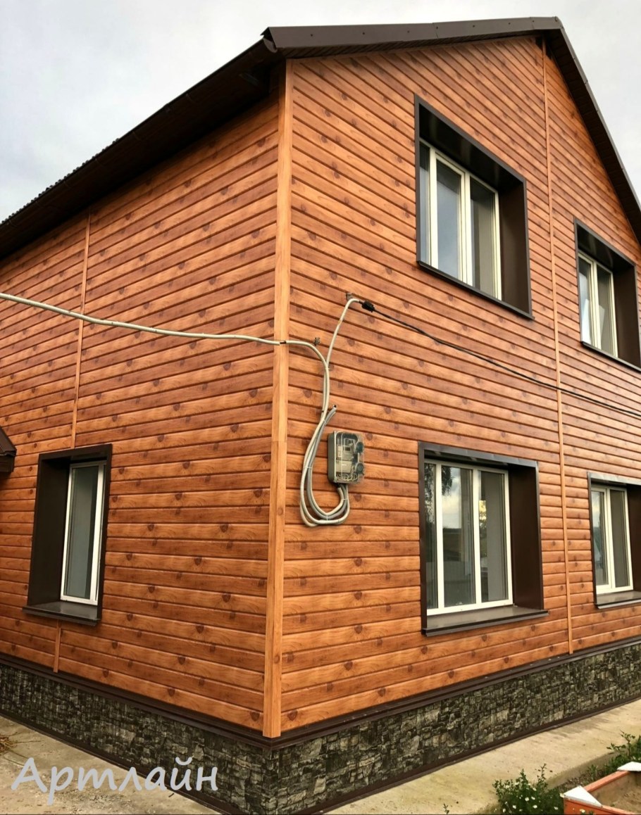 Красивый фасад из сайдинга