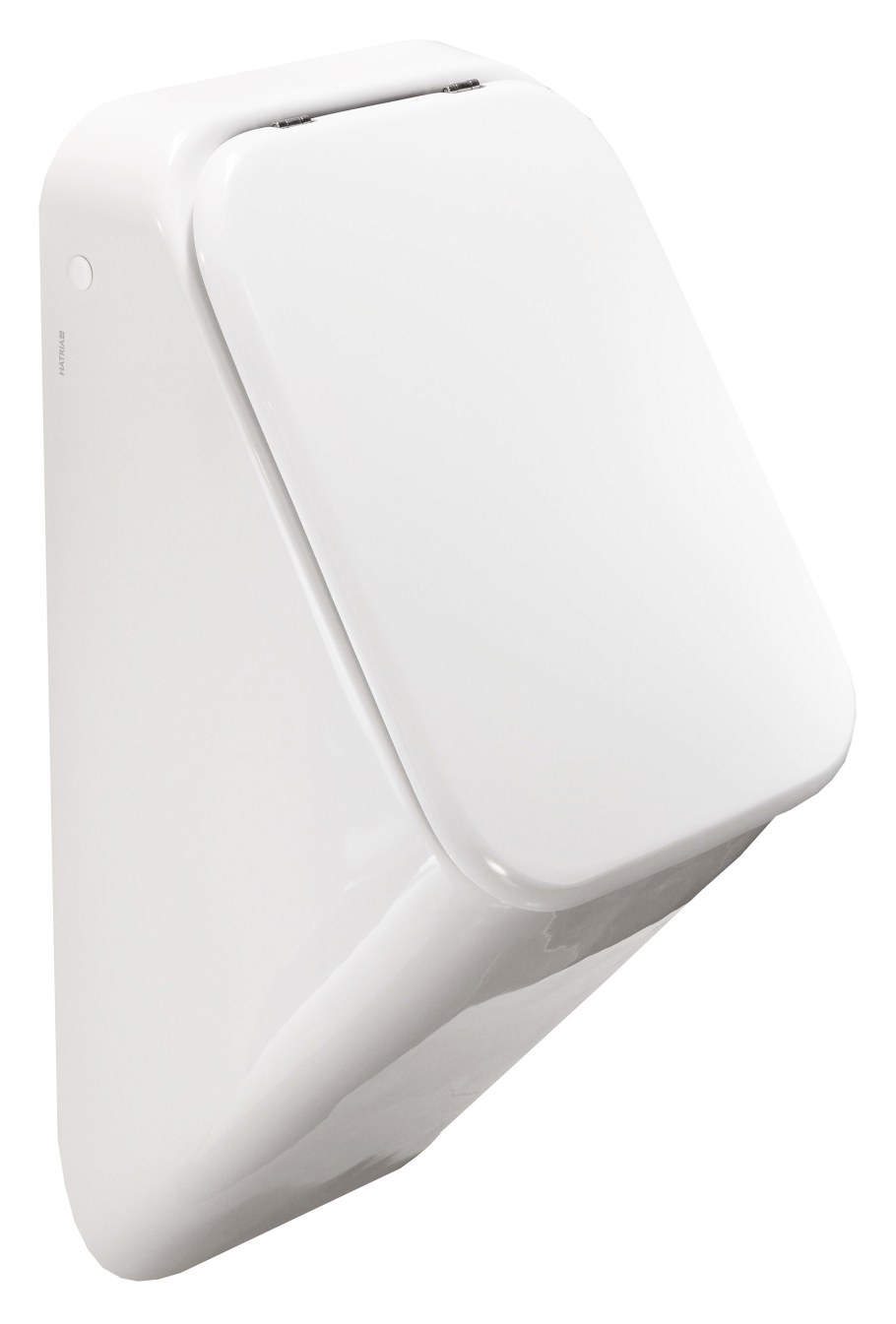 Писсуар подвесной Hatria Fusion q yxe101 (с крышкой) с горизонтальным выпуском