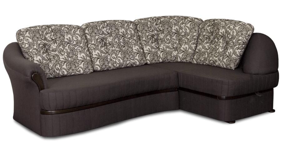 Диван угловой на белом фоне