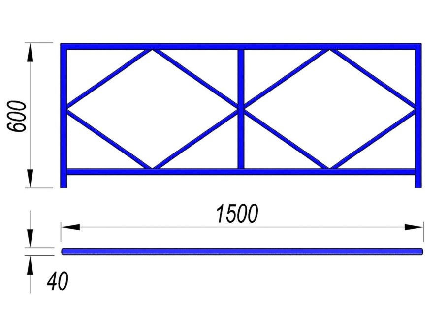 Ворота из профильной трубы 40х20