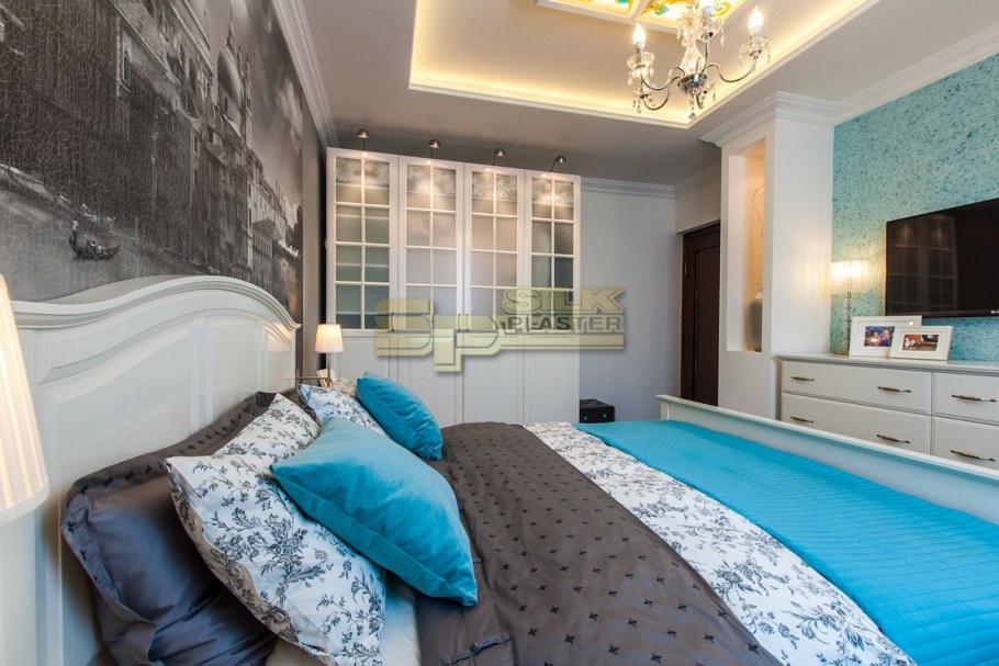 Декоративная штукатурка в зале