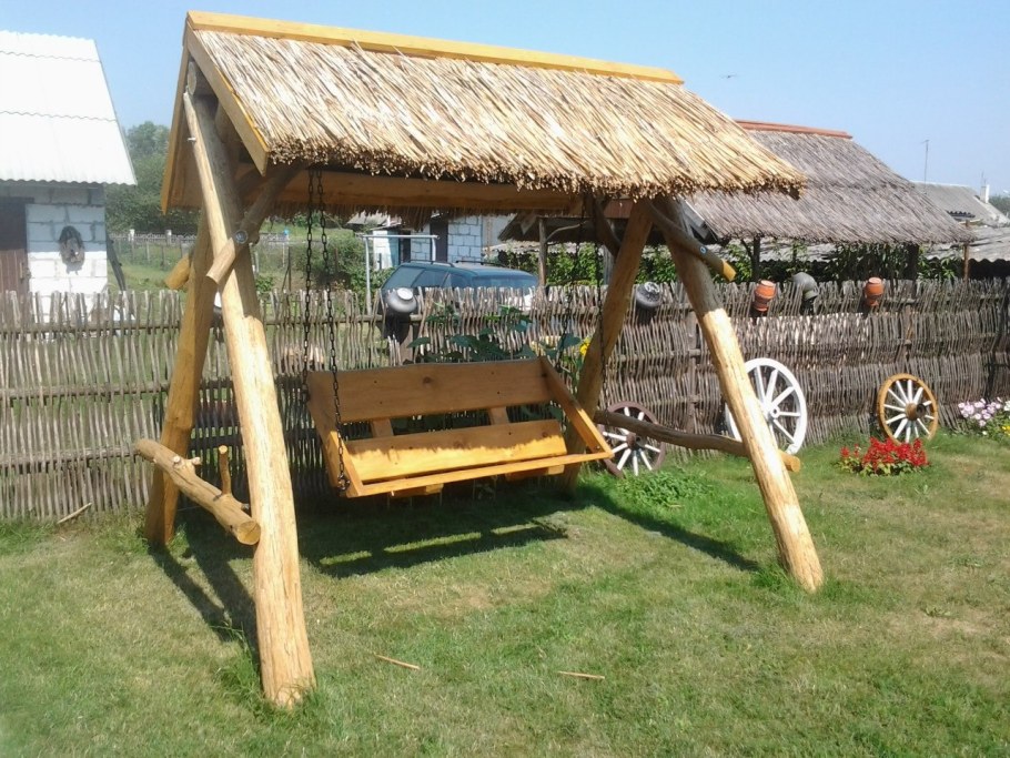 Дачные качели раскладные