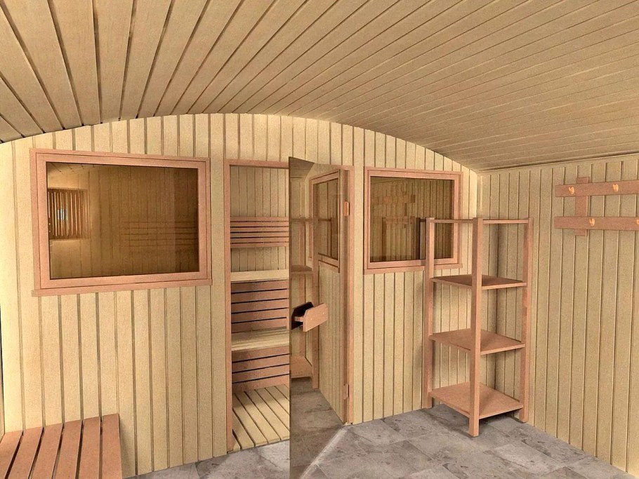 Обшивка бани вагонкой внутри