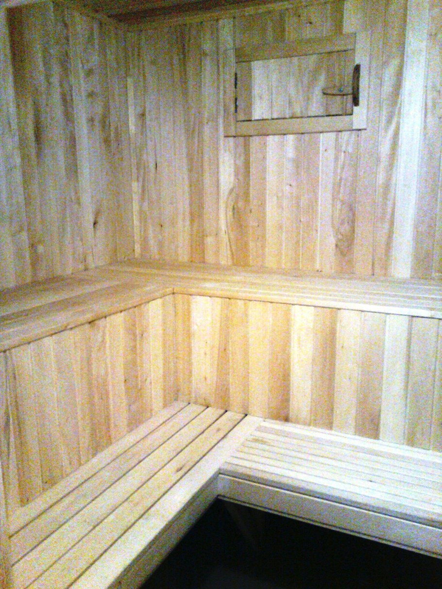 Отделка бани вагонкой