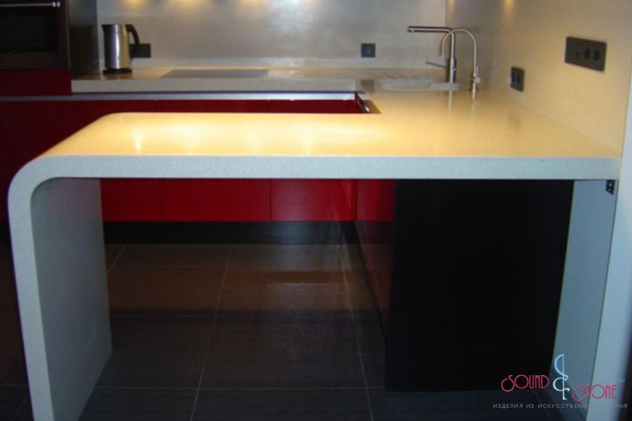 Барные стойки из искусственного камня l 3000 h 800 мм