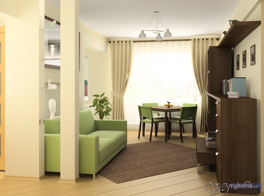 Интерьер двухкомнатной хрущевки с проходной комнатой