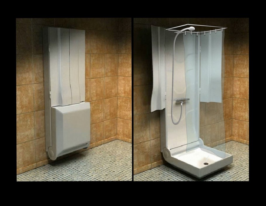 Унитаз в душевой кабине