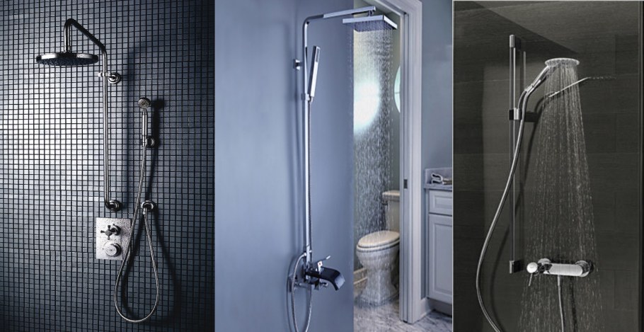 Монтаж лейки тропического душа