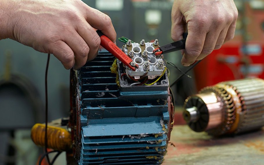 Монтаж электродвигателя