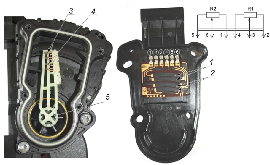 Датчик электронной педали газа ВАЗ 2110