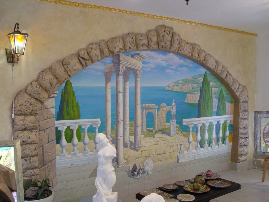 Фреска в Камне в интерьере