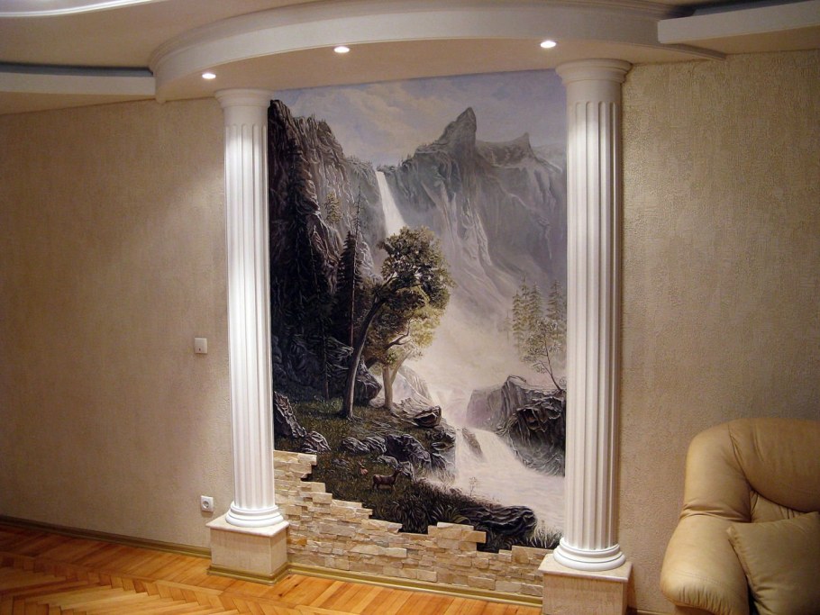 Фотообои в нишу в стене