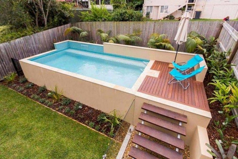 Мини бассейн на даче