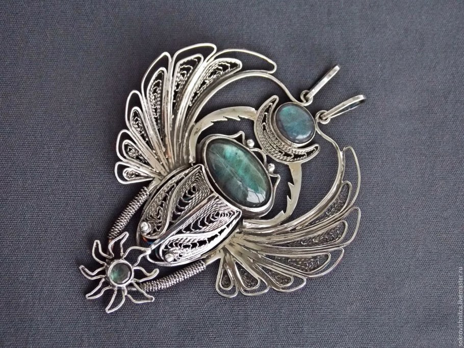 Скань и филигрань серебро