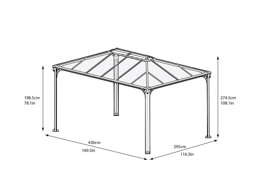 Кровля стропильная система пергола