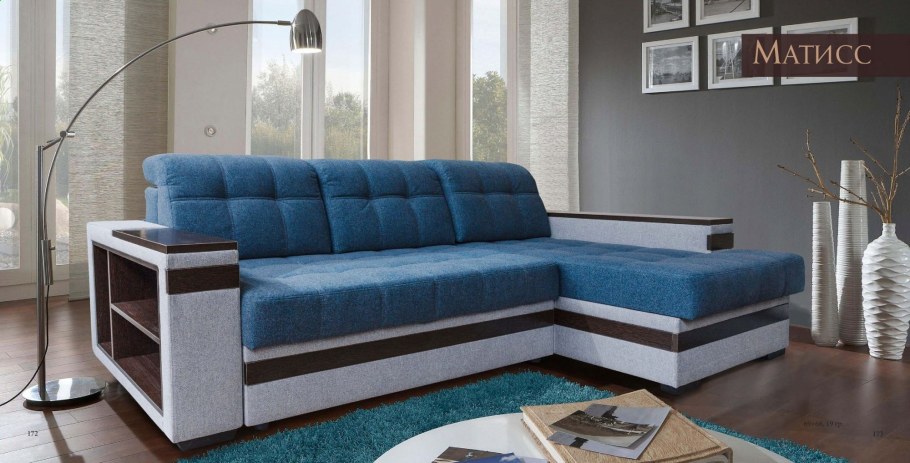 Диван угловой Матисс 2ml/r6mr/l