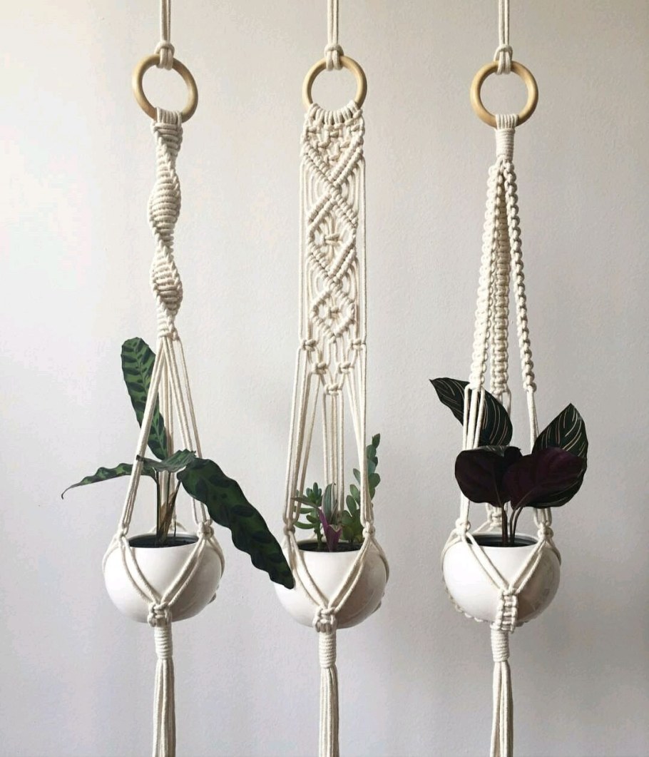 Макраме подвесы для цветов