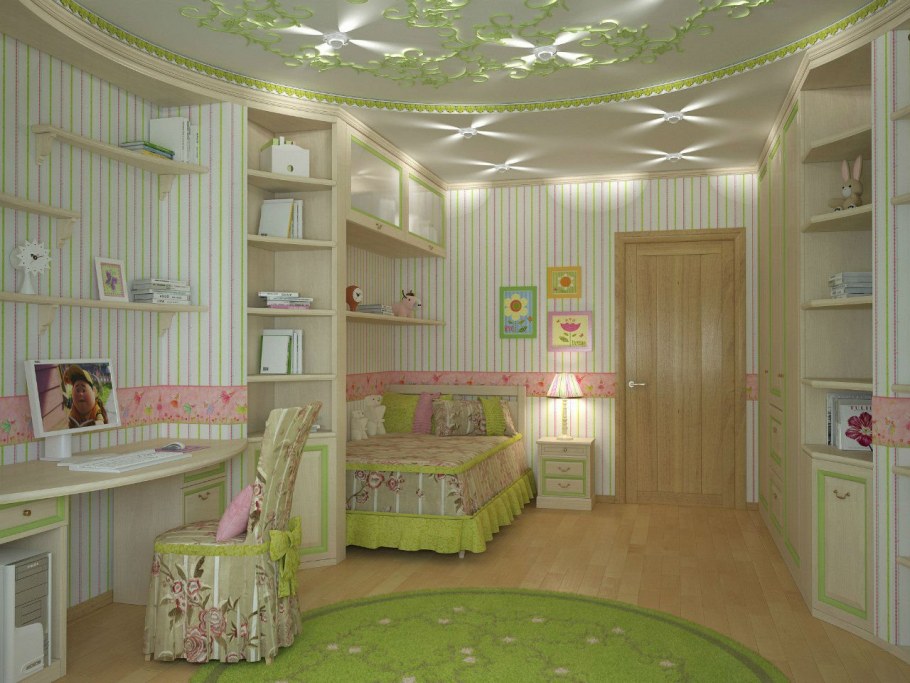 Потолок в детской комнате
