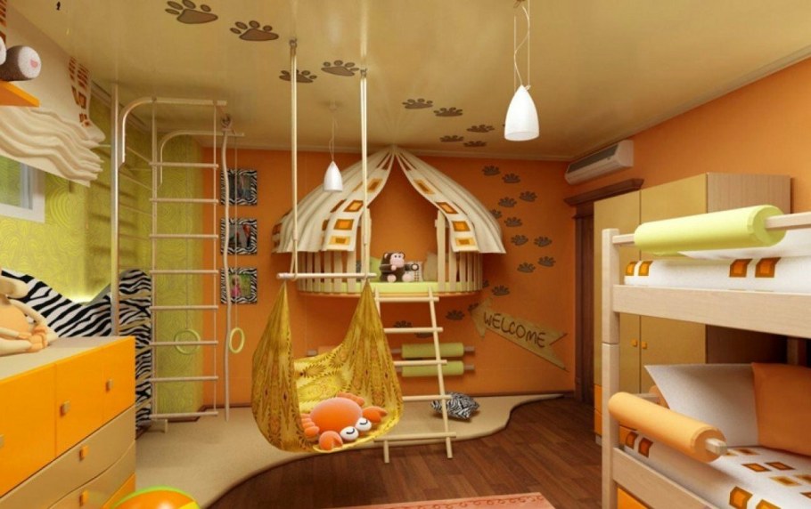 Необычная детская комната для мальчика