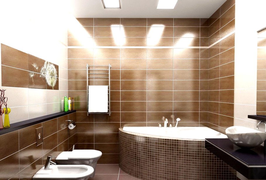 Отделка ванной комнаты панелями