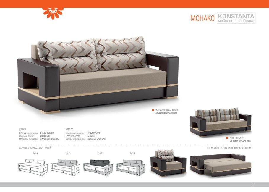 Механизм трансформации дивана МТ-3- 234