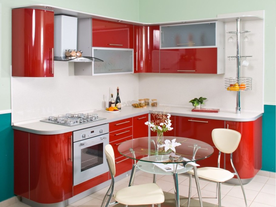 Кухни в современном стиле прямые