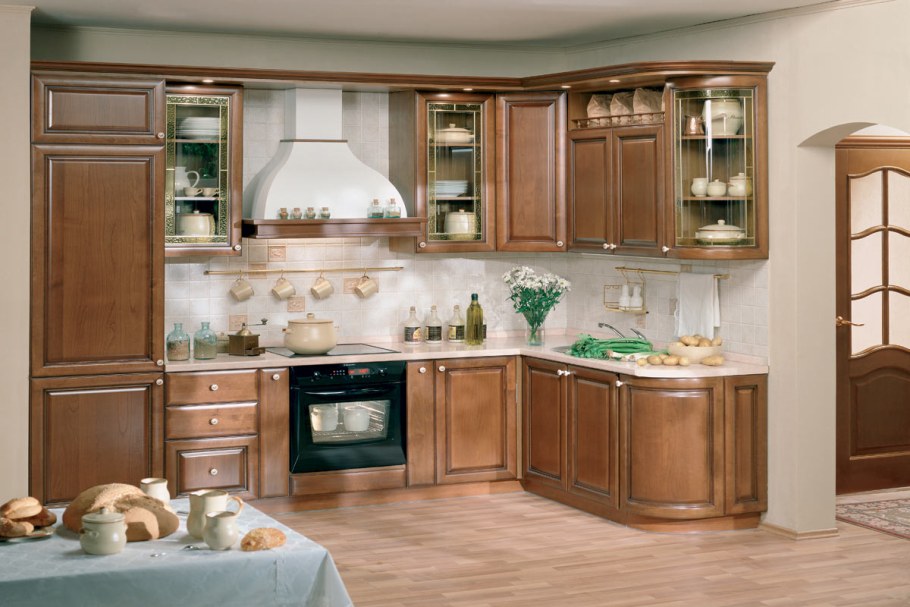 Кухни оранжевого цвета