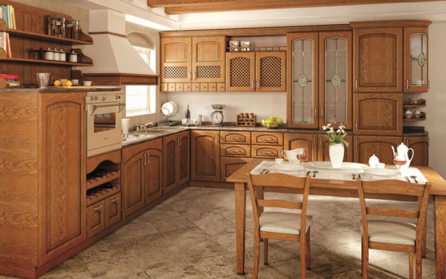 Угловой сервант для кухни