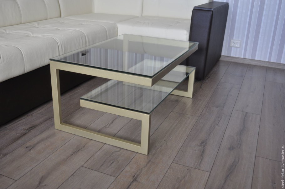 Журнальные столики лофт золота