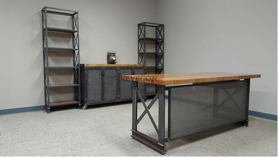 Офисная стальная мебель стиль Индастриал