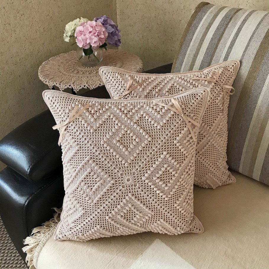 Вязаные наволочки