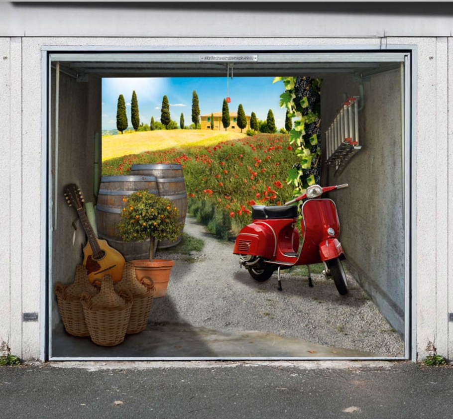 Креативные ворота гаража