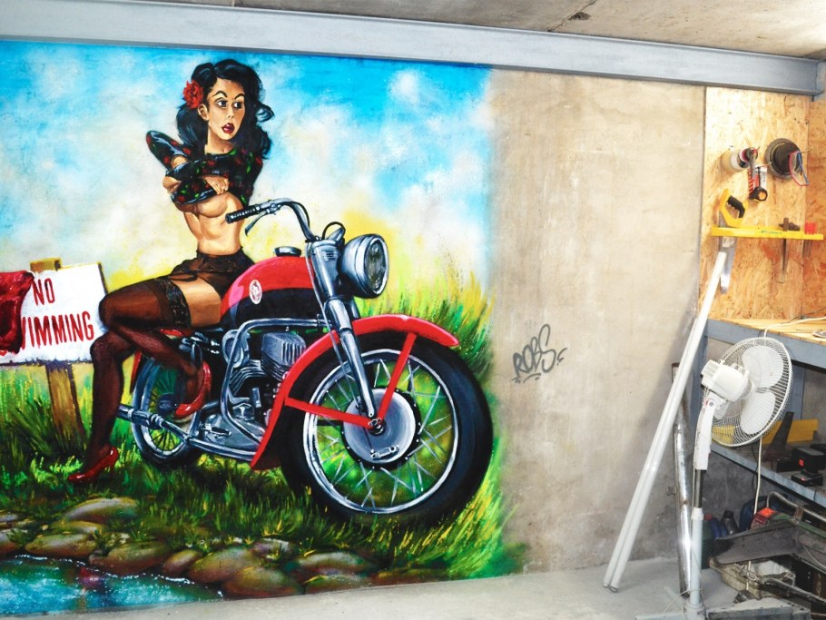 Роспись стен в гараже