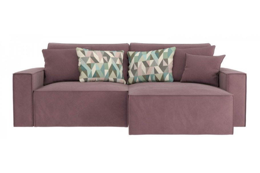 Современный розовый диван