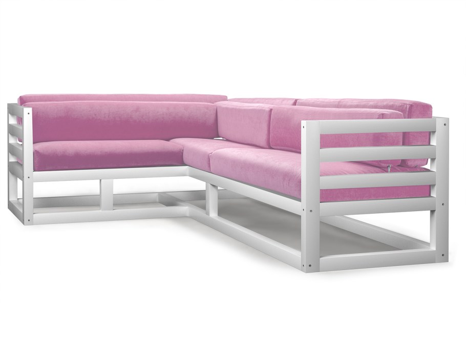 Пыльно розовый диван