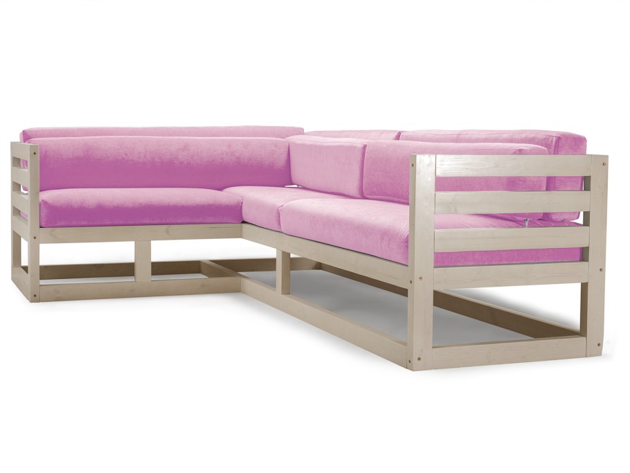 Ярко розовый диван