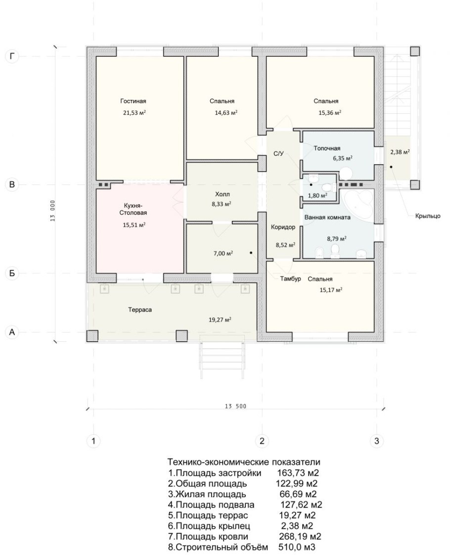 Проекты одноэтажных домов чертежи