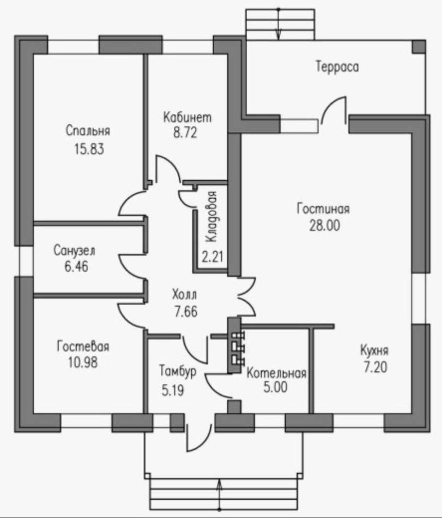 Проекты одноэтажных домов с мансардами с чертежами
