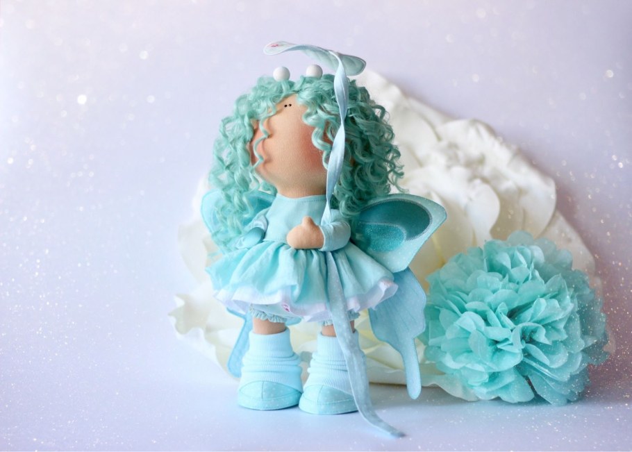 Текстильная кукла бабочка