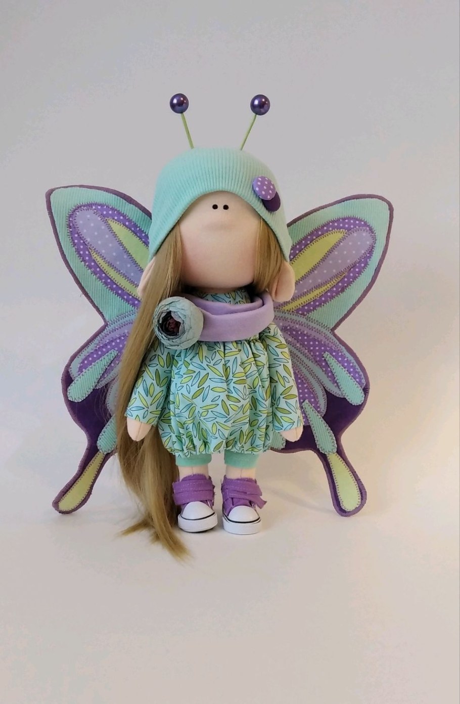 Текстильная кукла бабочка Елены Гурылевой