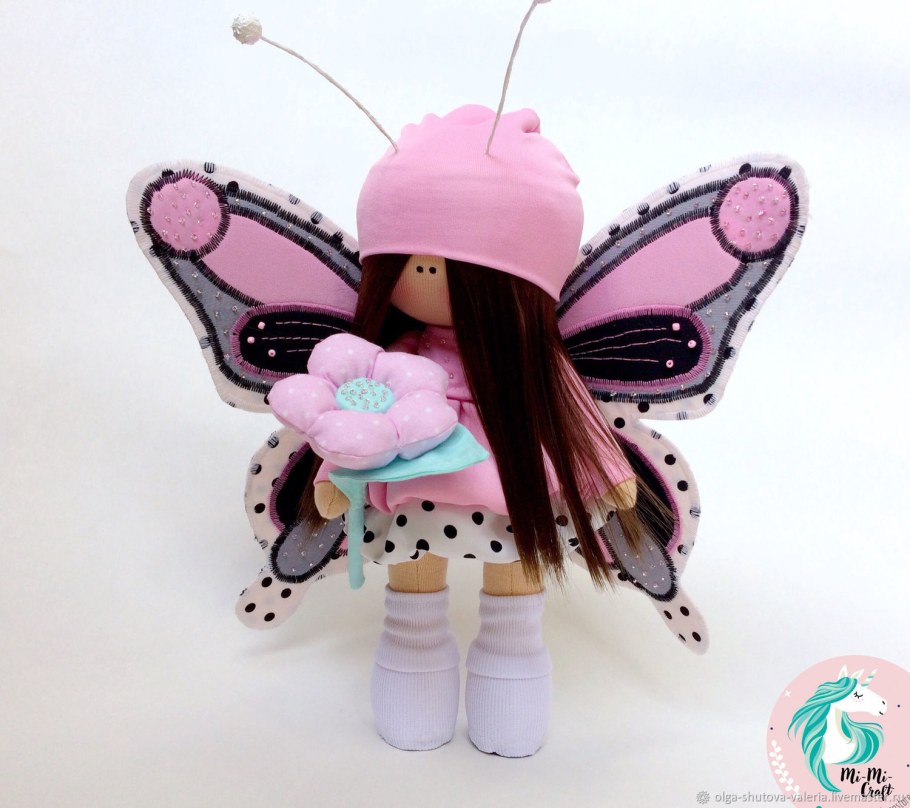 Интерьерная кукла бабочка мастер класс