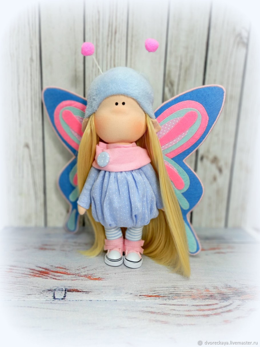 Интерьерная кукла бабочка мастер класс
