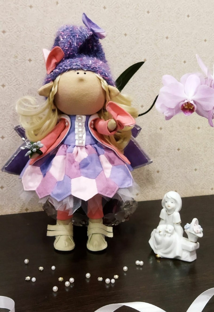 Интерьерная кукла бабочка мастер класс